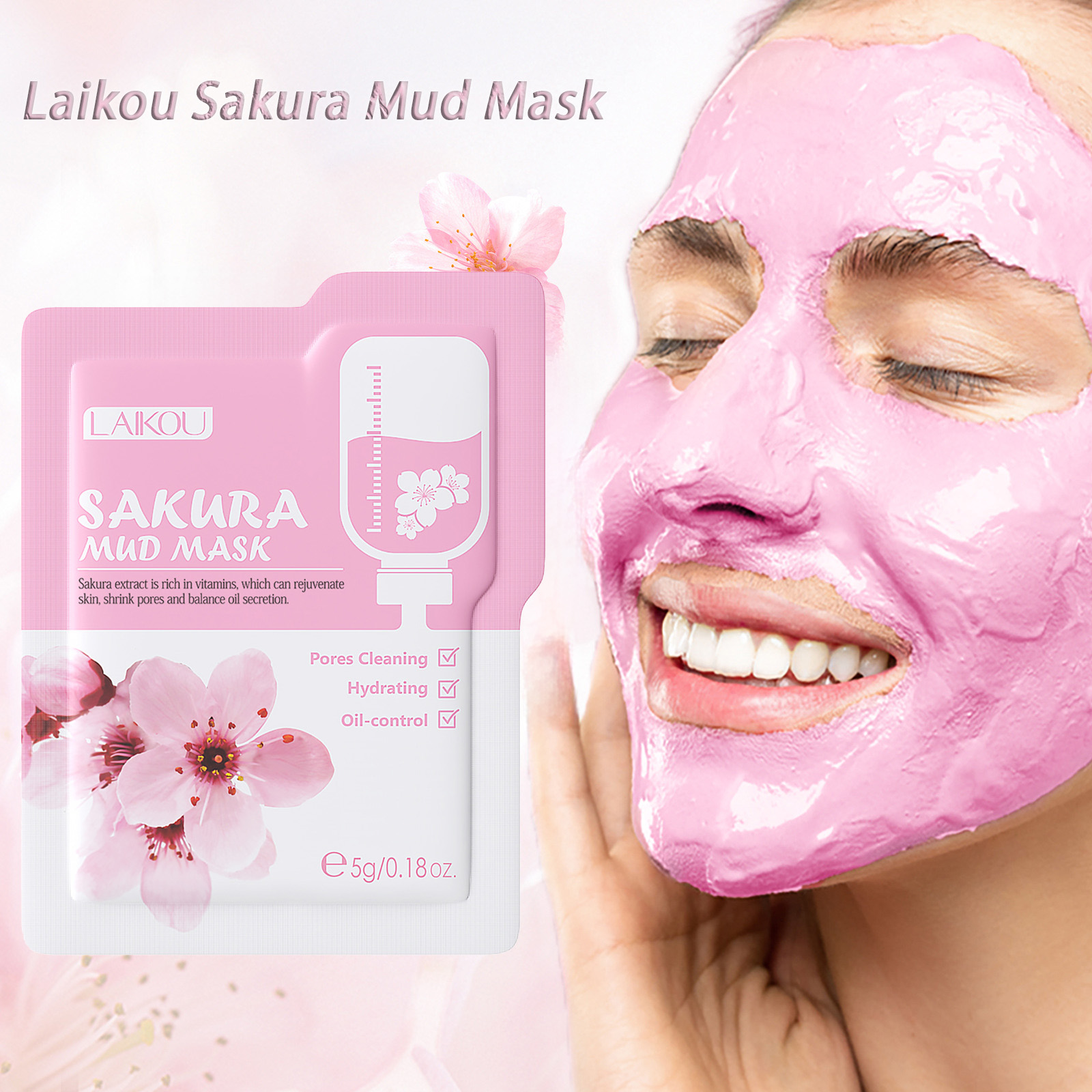 Dust Mask Construction - Laikou Sakura Clay Mask Trial Size