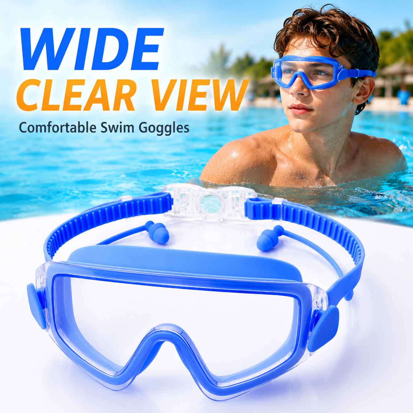 1PC Swim Goggles Snorkel Divin - Anti Pollution Mask reseña y precio