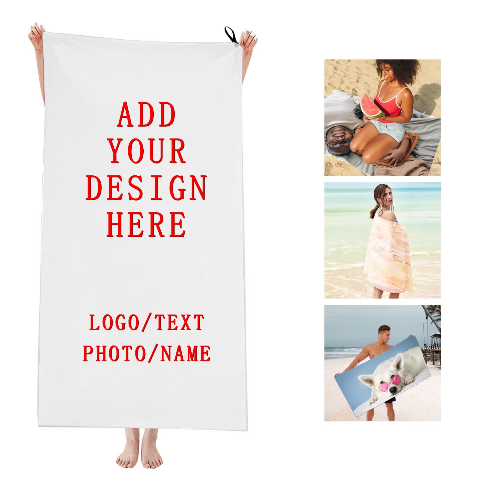 Custom Beach Towels with Your  - Cloth Face Mask Washable reseña y precio