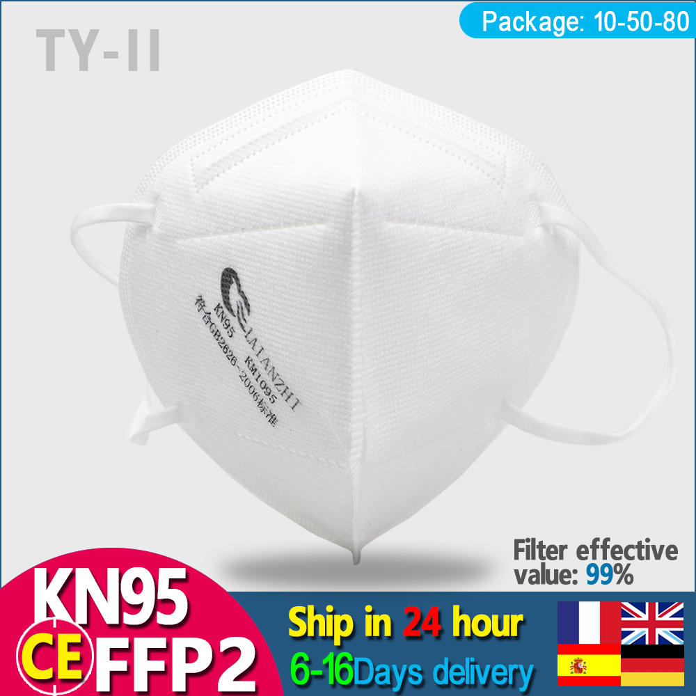 LAIANZHI 50PCS FFP2 Face masks - Kn95 Respirator Mask reseña y precio