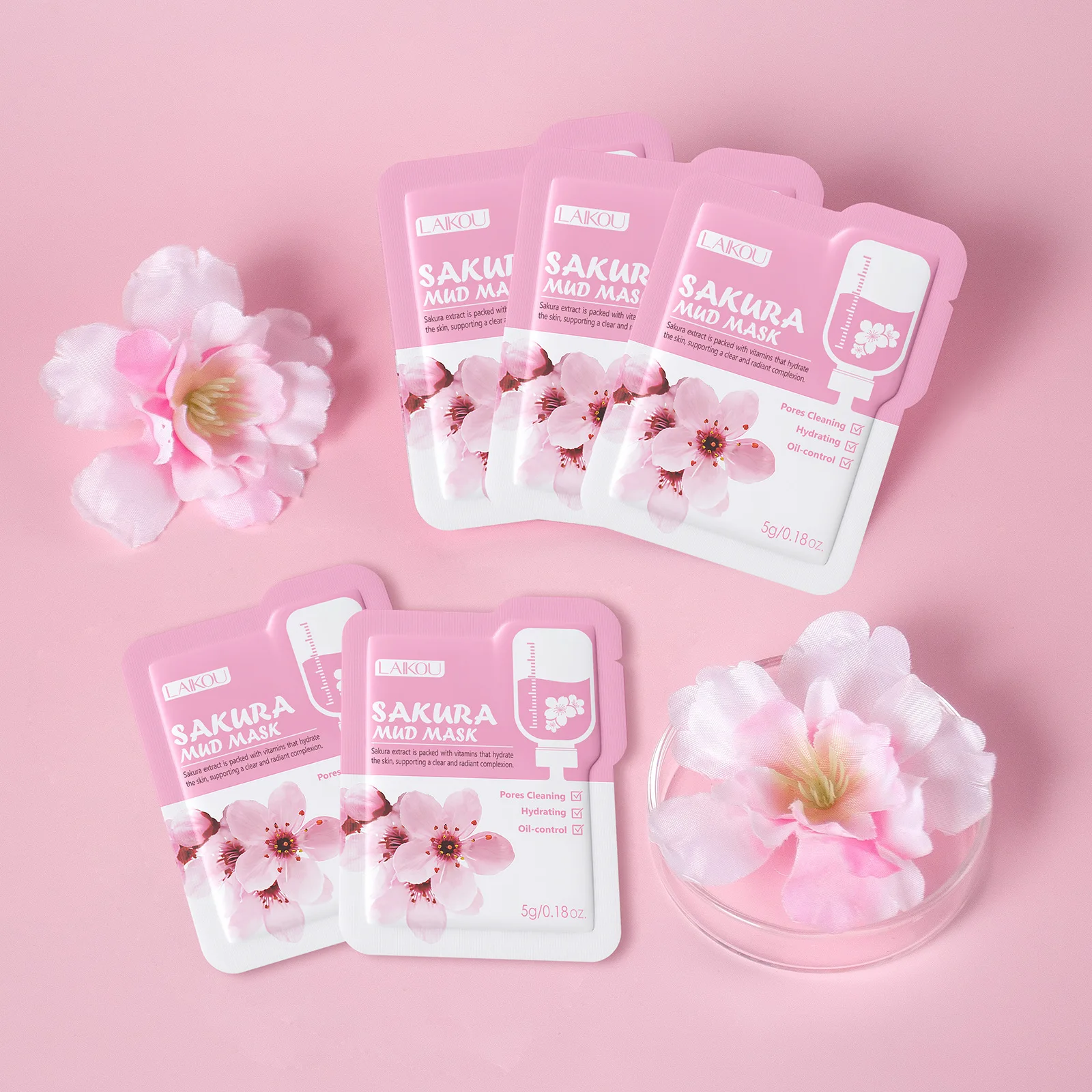 Laikou Sakura Clay Mask Trial  - Dust Mask Construction reseña y precio