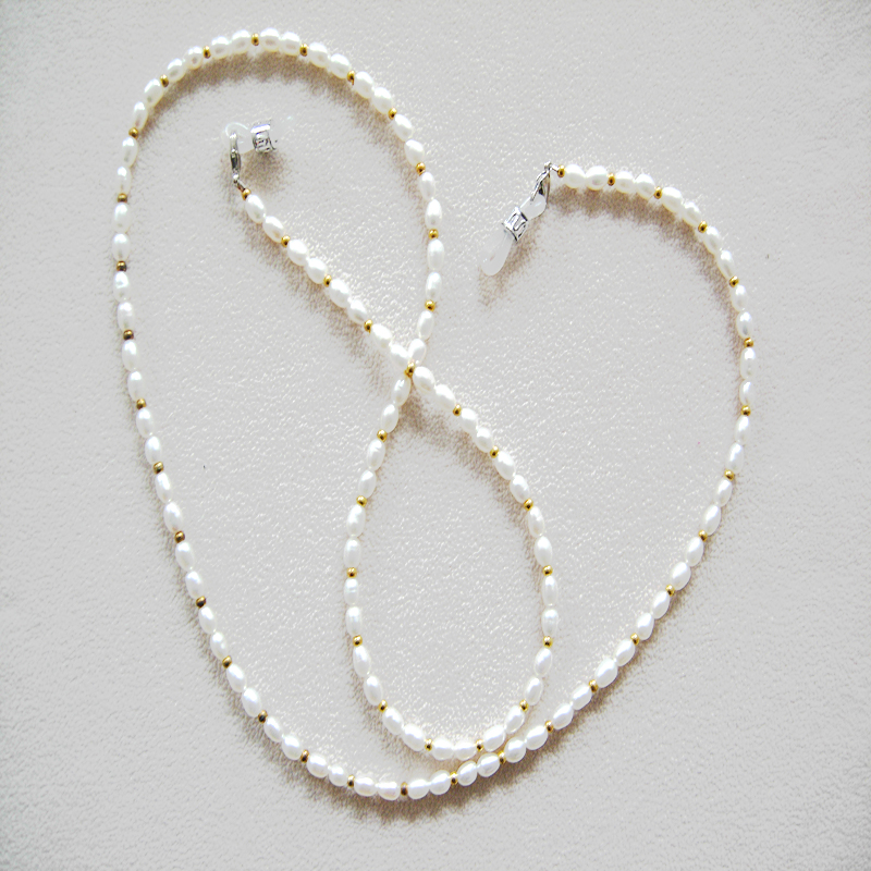 fashionable eyeglass beaded re - Mask Chain Holder reseña y precio
