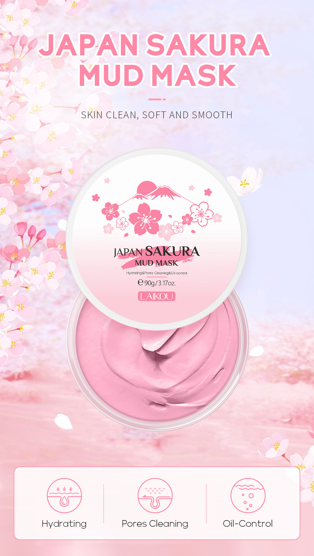 LAIKOU Sakura Clay Mask 25g/90 - Dust Mask Construction reseña y precio