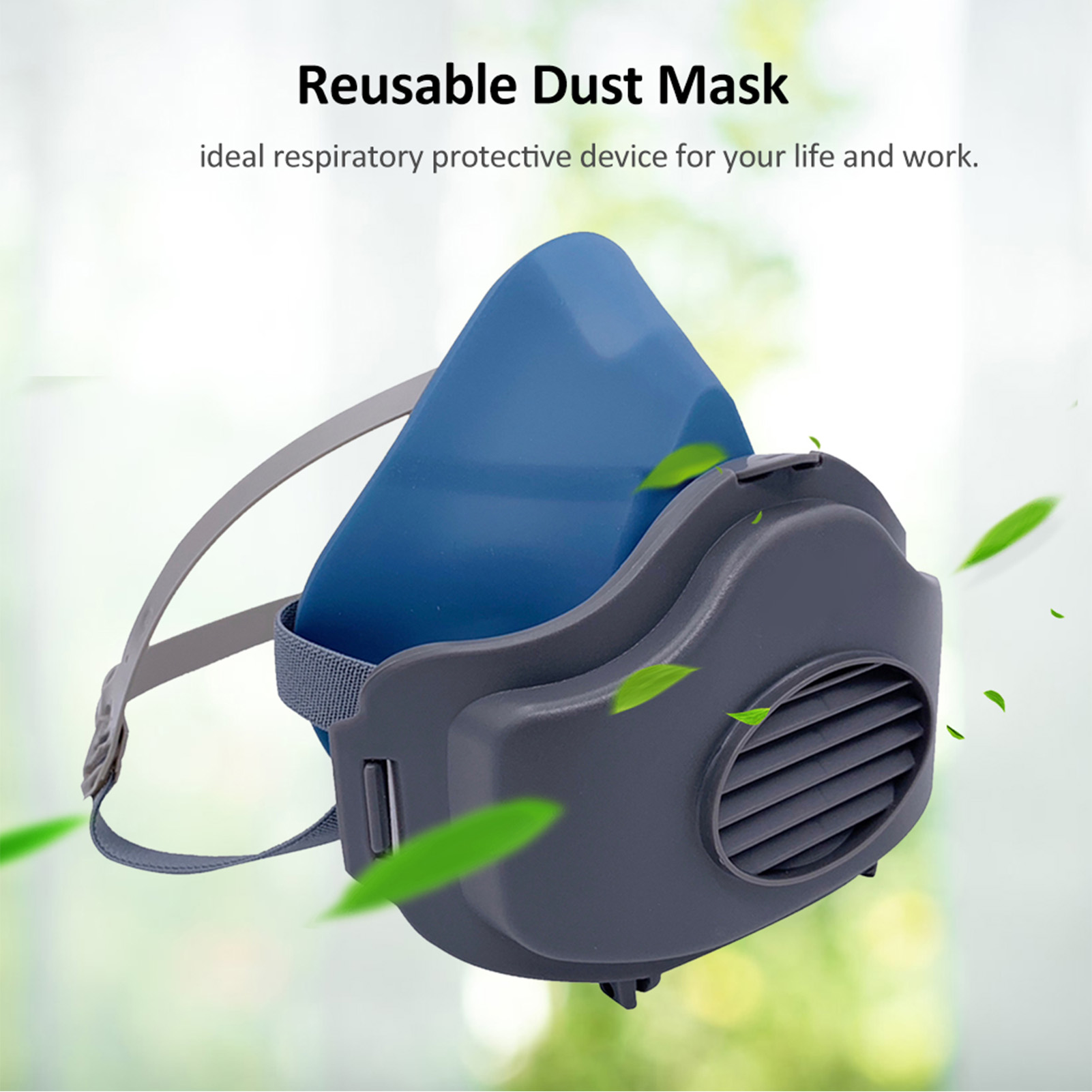 3200 Dust Mask Reusable Half F - Kn95 Respirator Mask reseña y precio