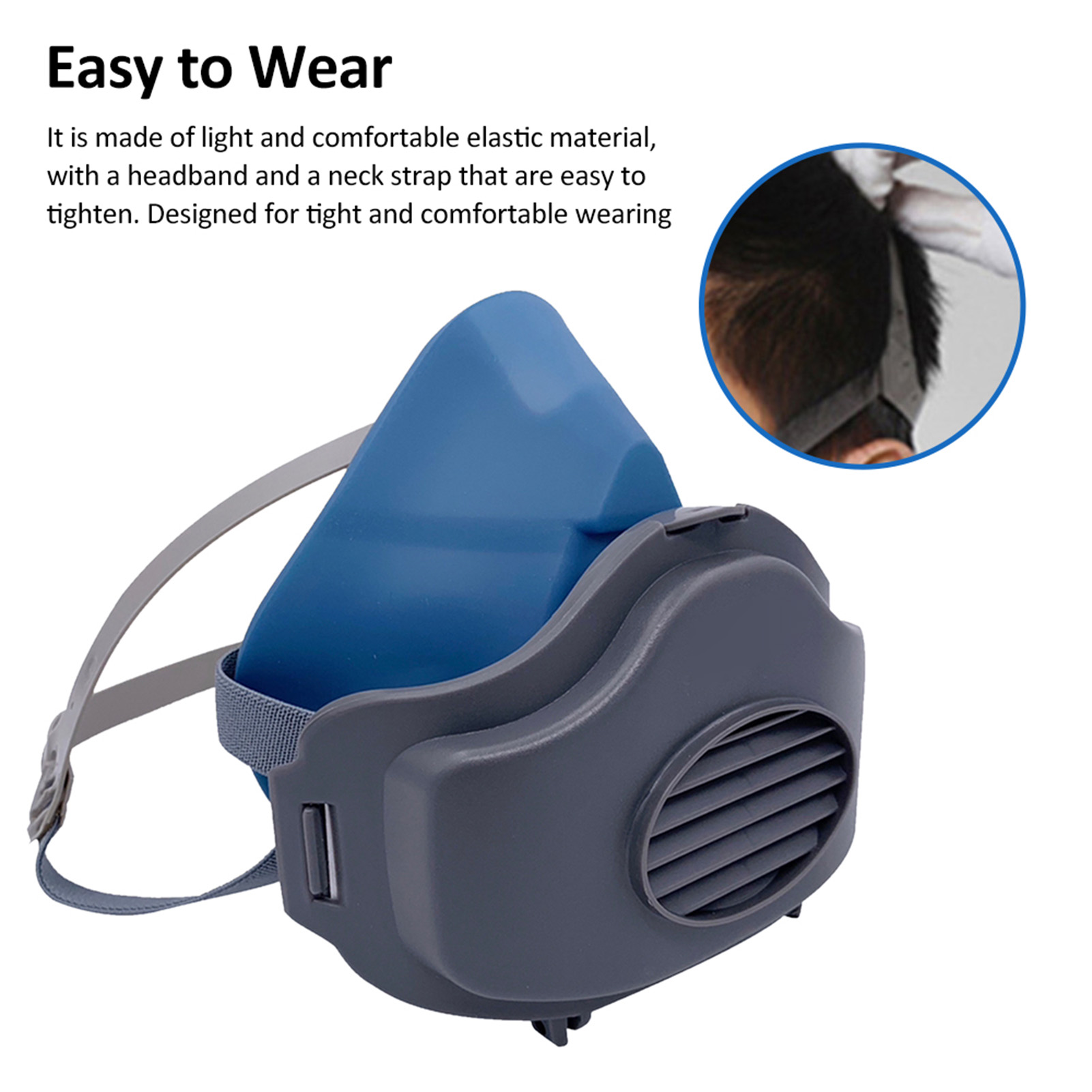 3200 Dust Mask Reusable Half F - Kn95 Respirator Mask reseña y precio
