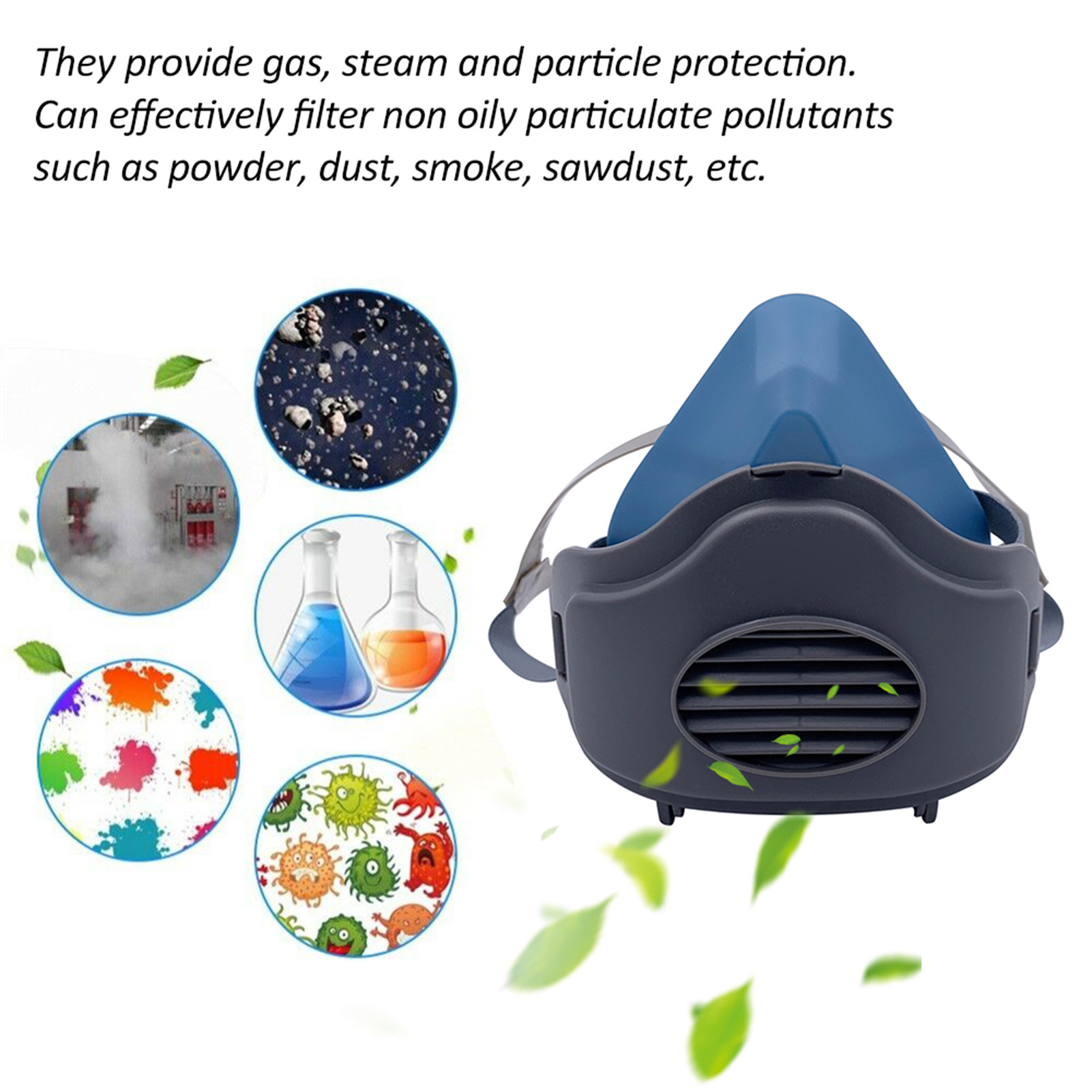 3200 Dust Mask Reusable Half F - Kn95 Respirator Mask reseña y precio