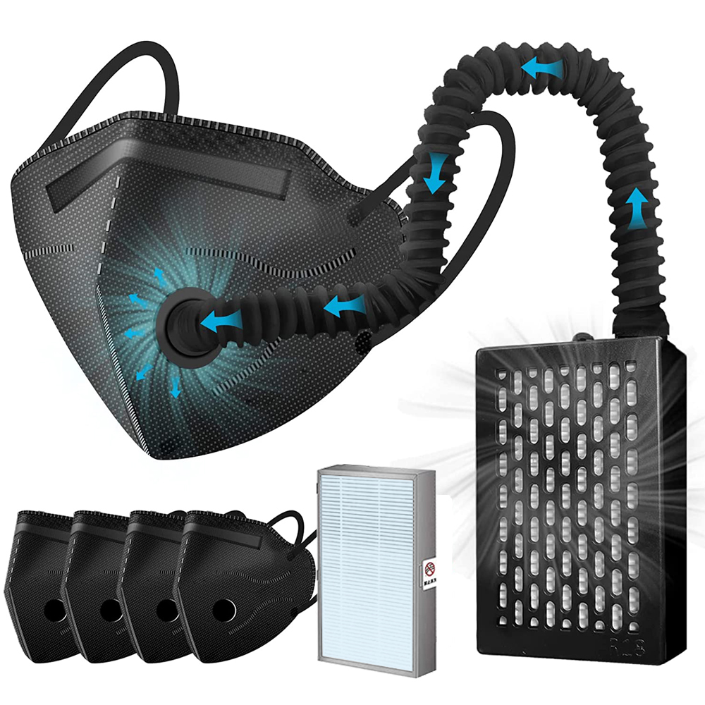 Electric KN95 Mask with Fan -  - Kn95 Respirator Mask reseña y precio