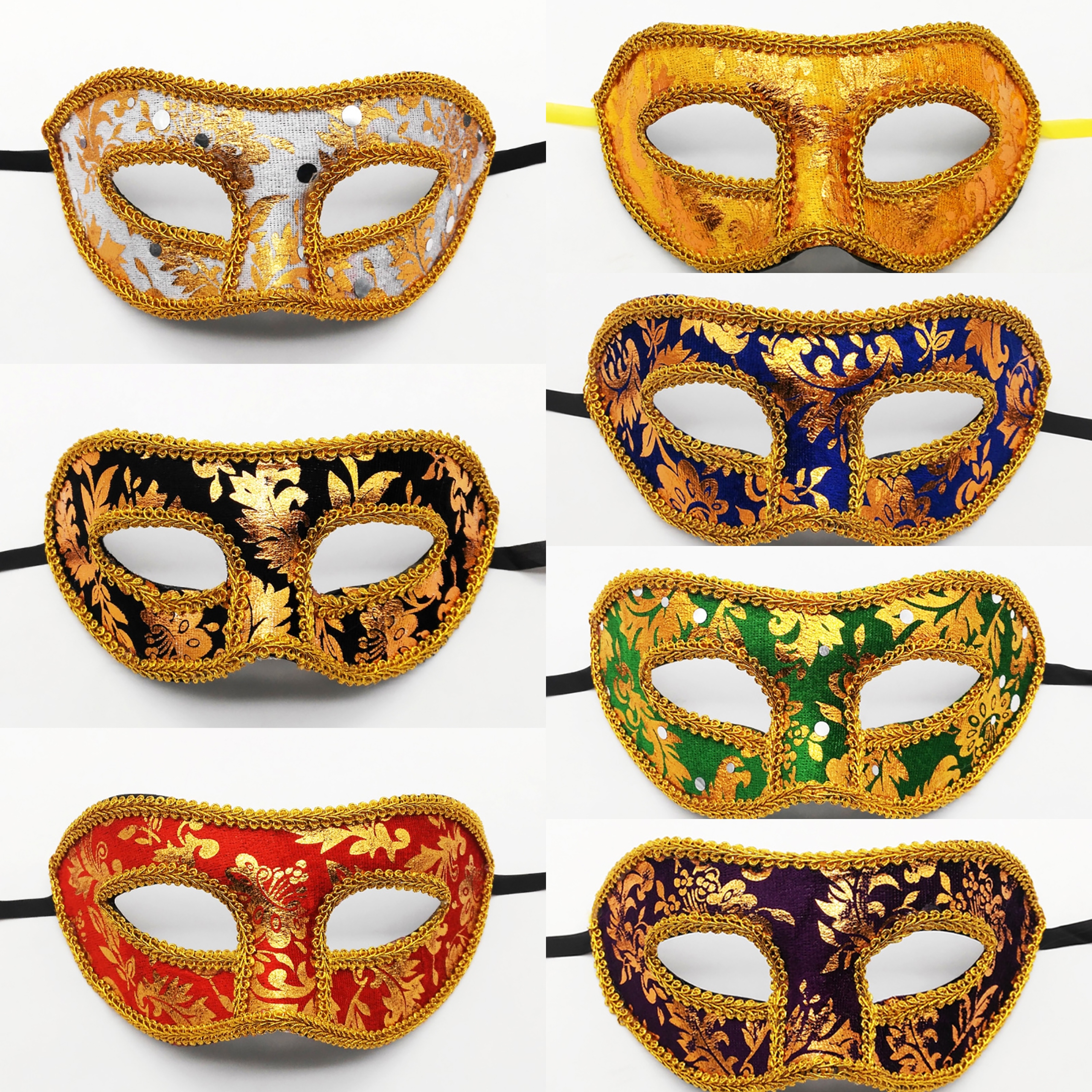 Men Mardi Gras Carnival Mask V - Respirator Half Face reseña y precio