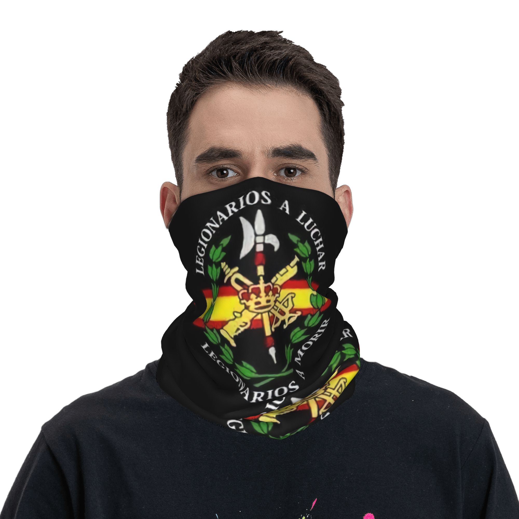 Custom Spanish Legion Bandana  - Neck Gaiter Face Cover reseña y precio
