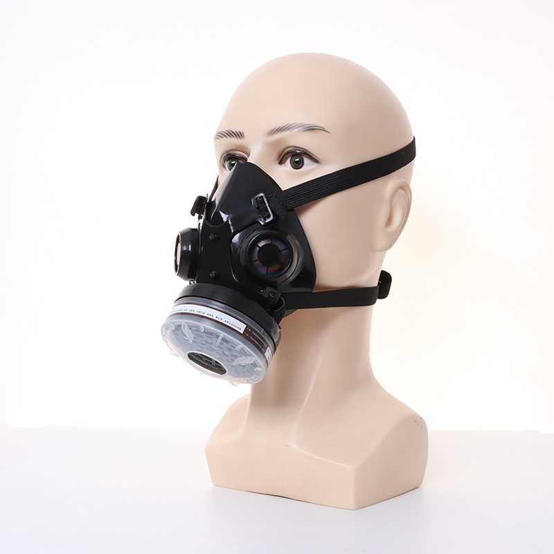 New Half Face Black Gas Mask R - Dust Mask Construction reseña y precio