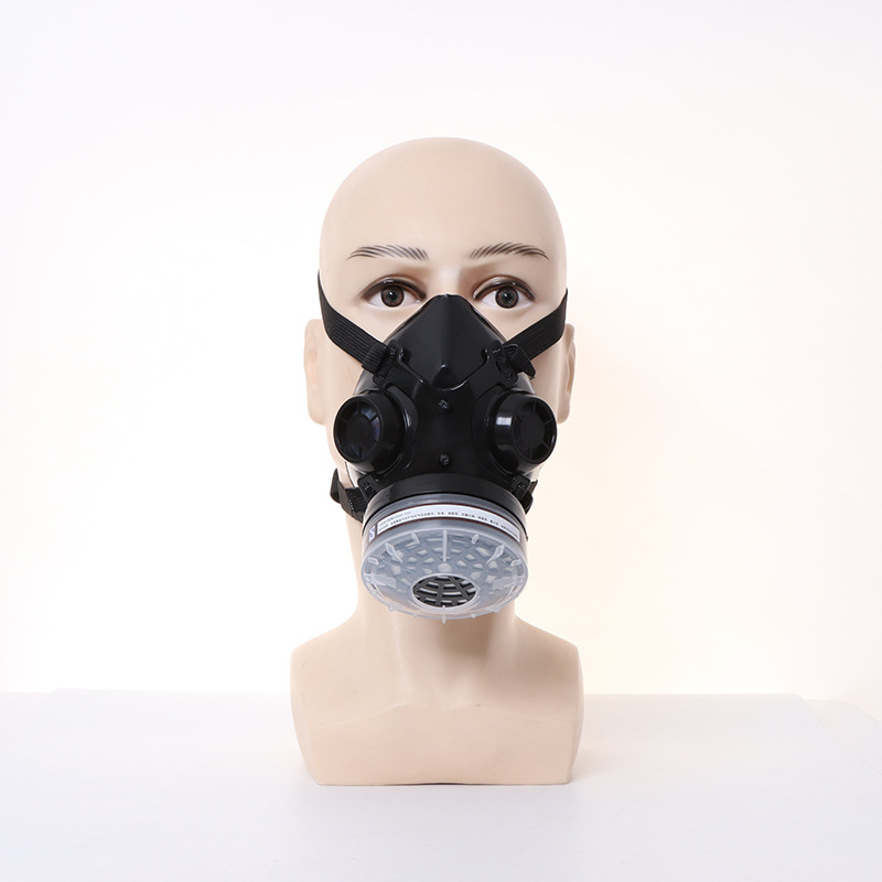 New Half Face Black Gas Mask R - Dust Mask Construction reseña y precio