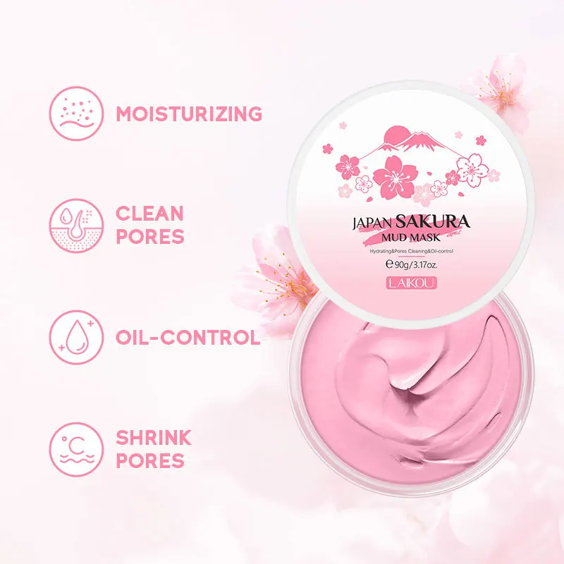 LAIKOU Sakura Clay Mask 25g 90 - Dust Mask Construction reseña y precio