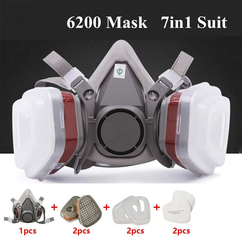 7in1 Gas Proof Half Face Mask  - Respirator Half Face reseña y precio