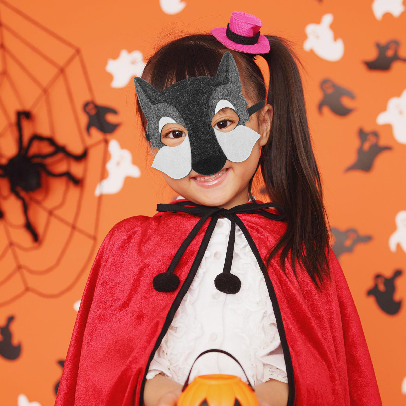 3Pcs Wolf Head Mask Kids Carto - Kids Face Mask reseña y precio