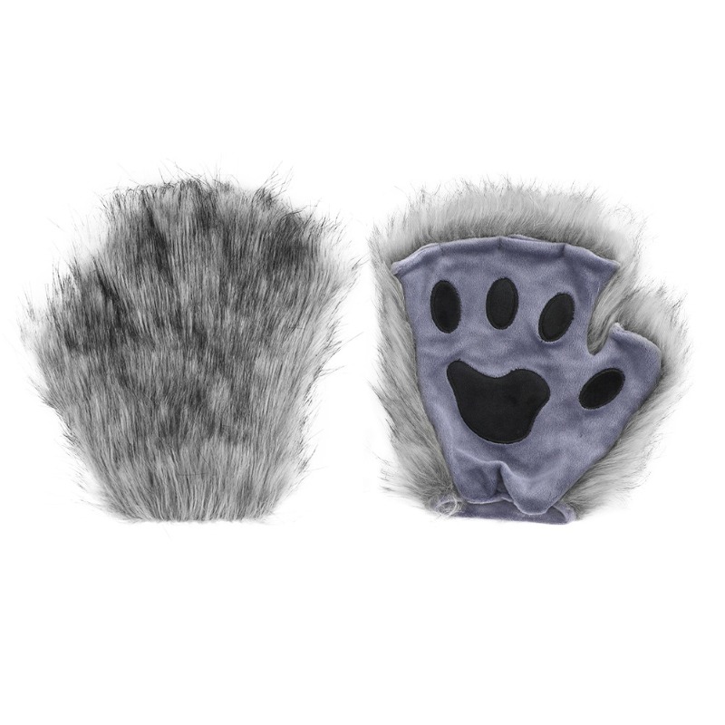 Furry Cat Ears Mask Tail & Paw - Black Face Mask Pack reseña y precio