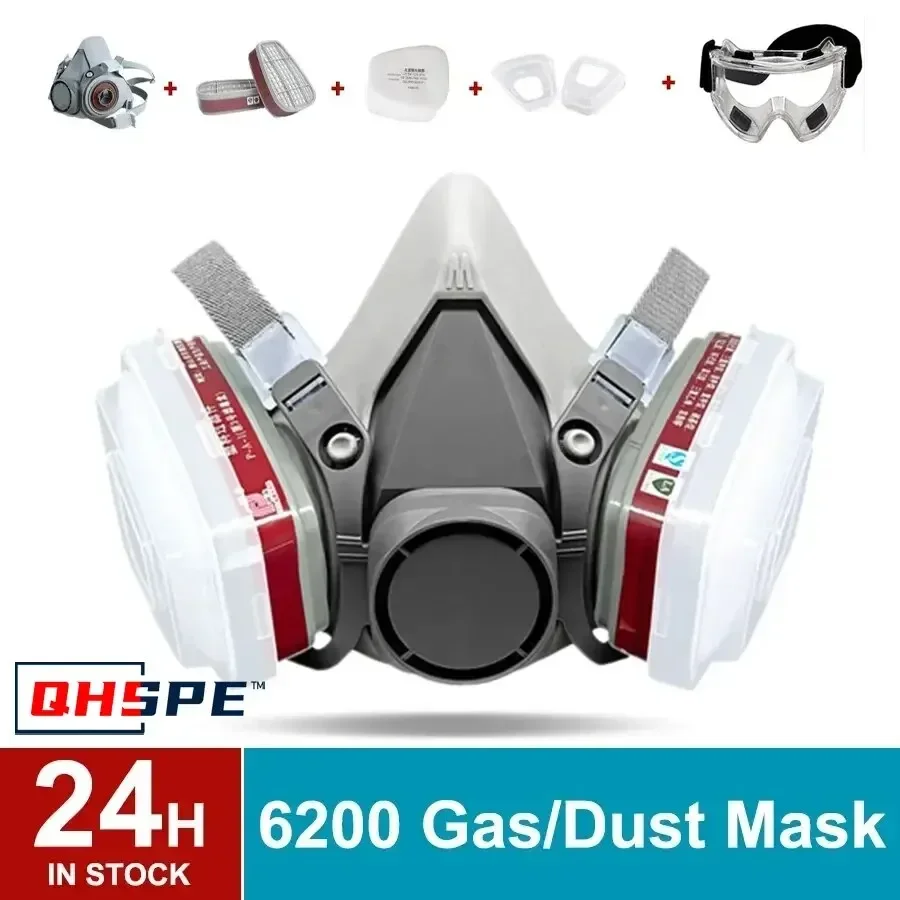 Original 6200 Respirator Reusa - Dust Mask Construction reseña y precio