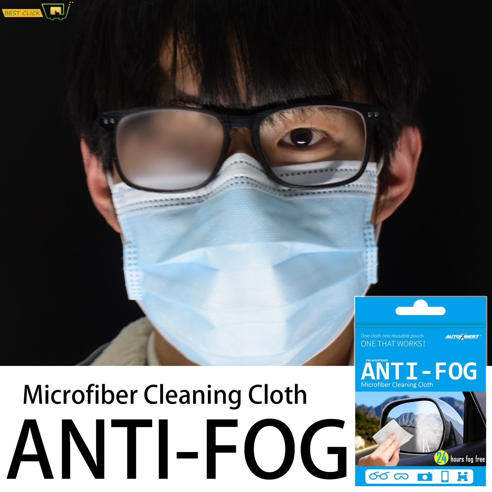 Reusable Anti-Fog Lens Wipes A - Anti Pollution Mask reseña y precio