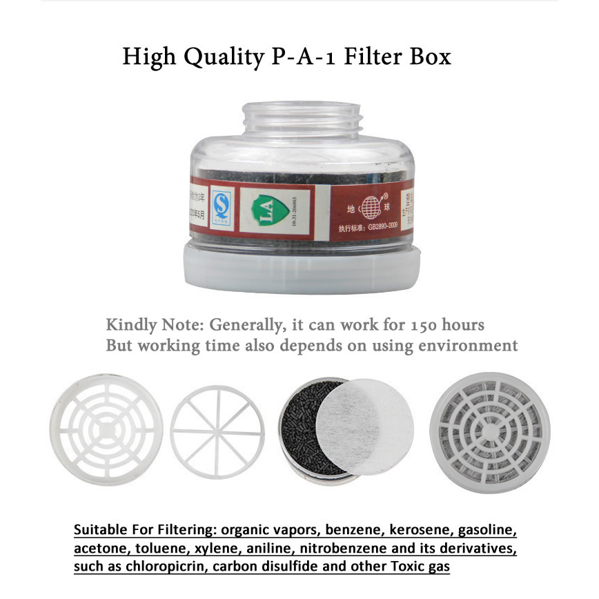 1pcs RD40 40mm Round Gas Mask  - Face Mask Storage Box reseña y precio