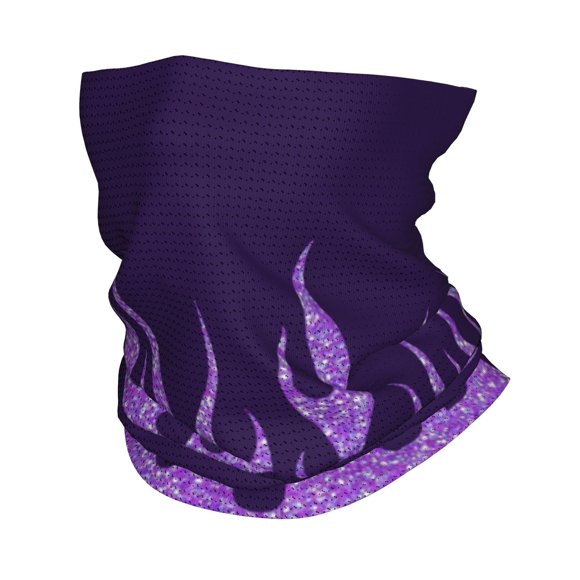 Custom Purple Glitter Flames B - Neck Gaiter Face Cover reseña y precio