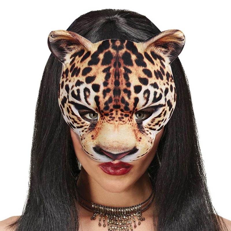 Leopard Mask Party Mask Dress  - Respirator Half Face reseña y precio