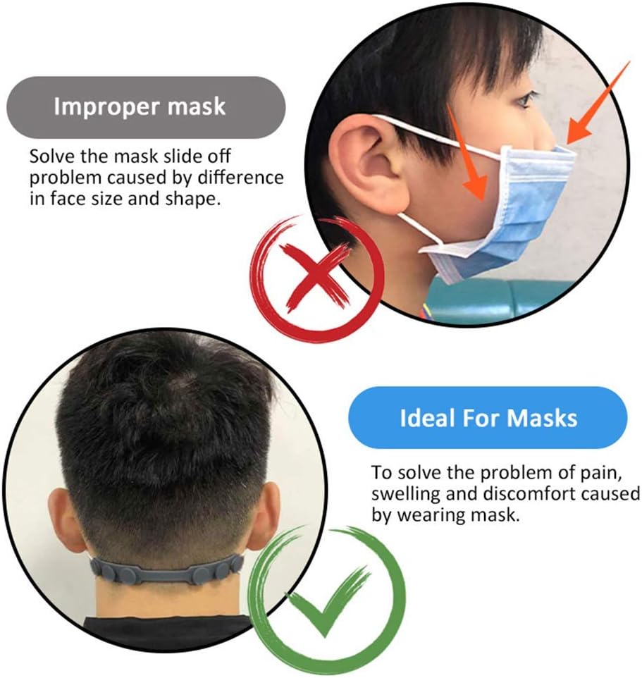 4 Pcs Silicone Ear Savers for  - Mask Ear Saver Strap reseña y precio