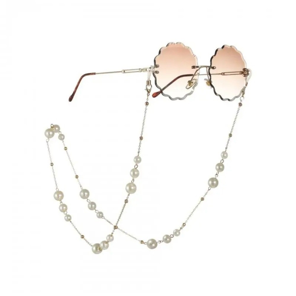 Trendy Pearl Beaded Sunglass C - Mask Lanyard Adjustable reseña y precio