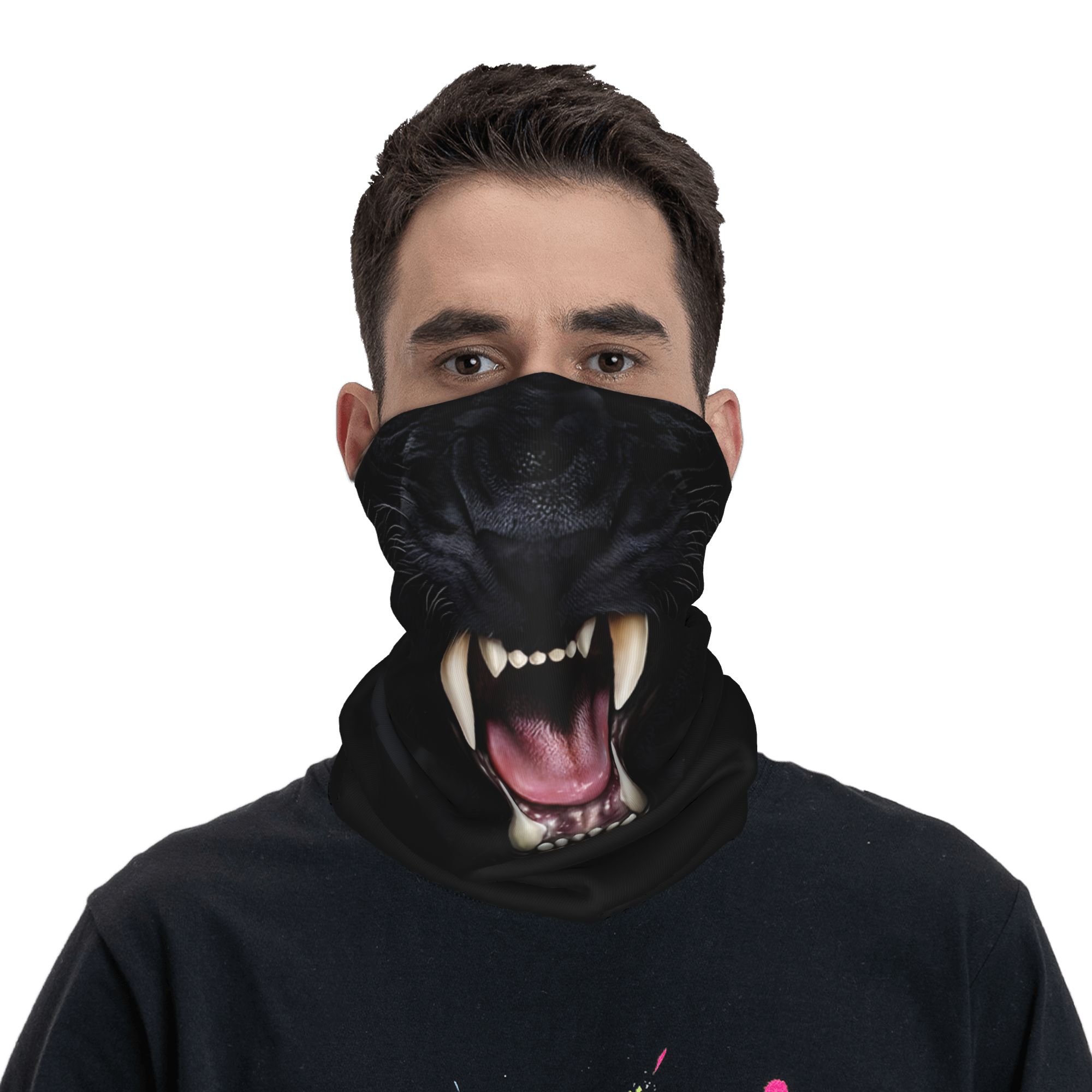 Custom Black Panther Animal He - Neck Gaiter Face Cover reseña y precio