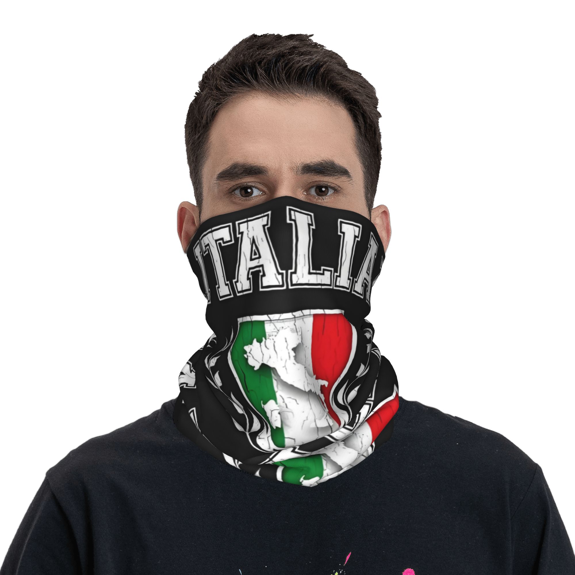 Custom Italy Flag Bandana Neck - Neck Gaiter Face Cover reseña y precio