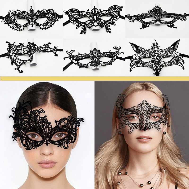 Sexy Women Lace Hollow Masquer - Respirator Half Face reseña y precio