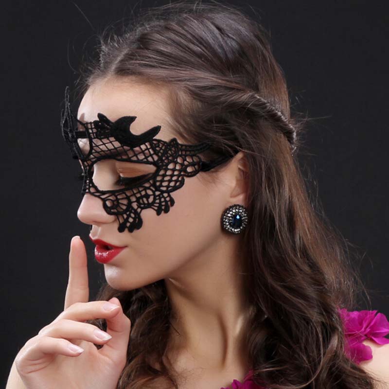 Sexy Women Lace Hollow Masquer - Respirator Half Face reseña y precio
