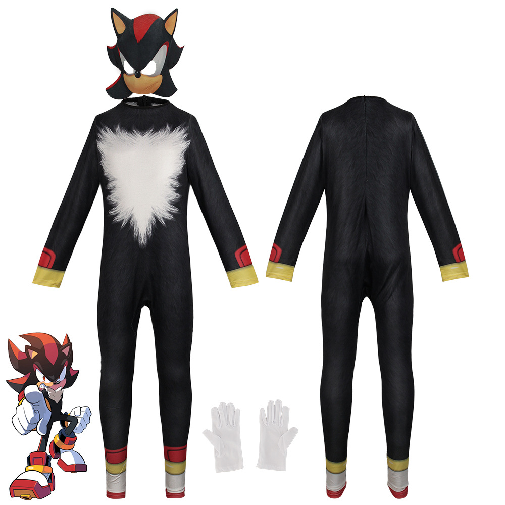 Anime Game Sonic Blue Red Blac - Black Face Mask Pack reseña y precio