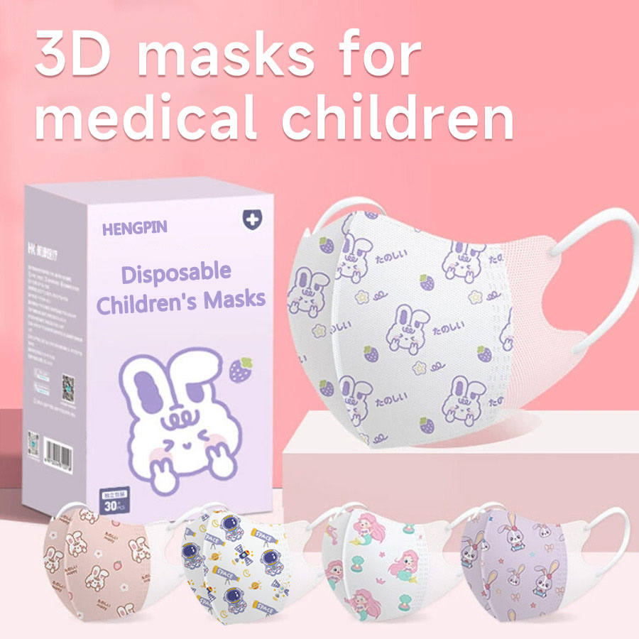 30pcs 3D Face Mask Children Di - Kids Face Mask reseña y precio