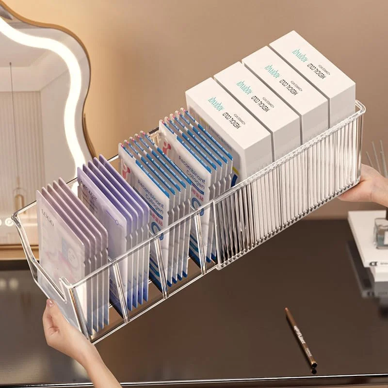 Extendable Acrylic Makeup Orga - Face Mask Storage Box reseña y precio