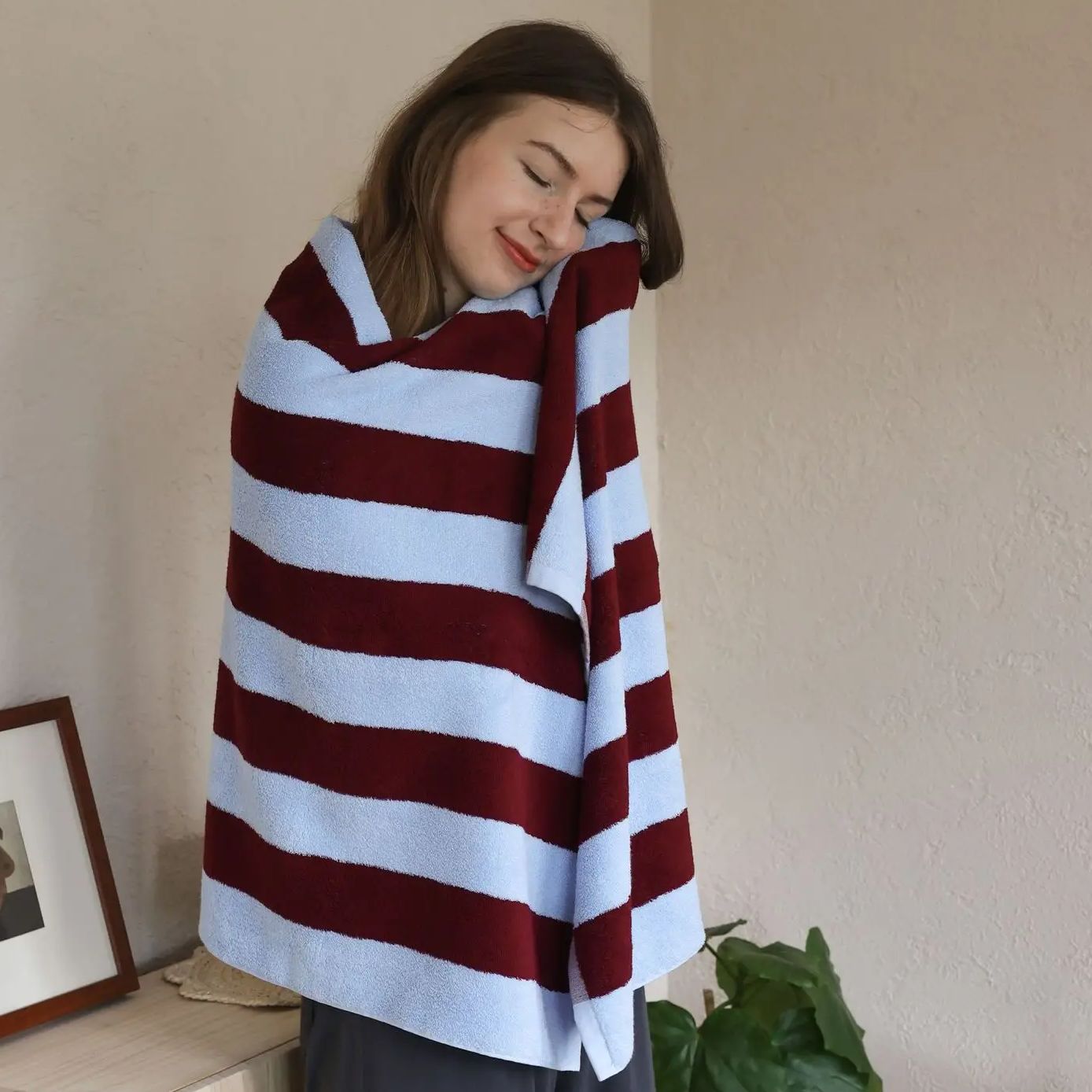 Retro Striped Pure Cotton Towe - Cloth Face Mask Washable reseña y precio