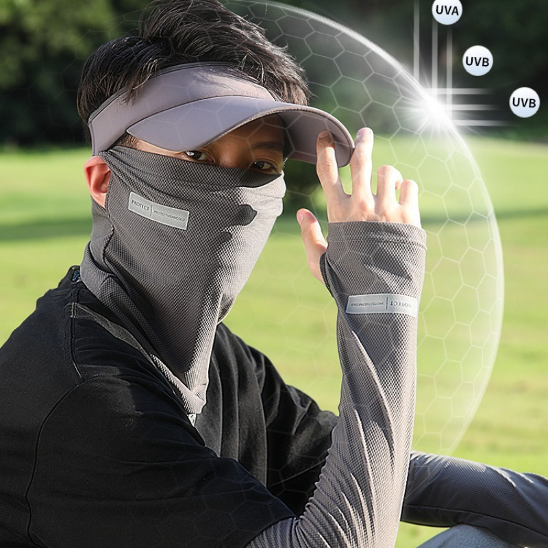 2Pcs Set Sun UV Protection Arm - Sports Mask Breathable reseña y precio