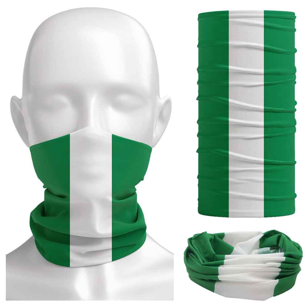 Nigeria Flag Bandanna Women Ne - Neck Gaiter Face Cover reseña y precio