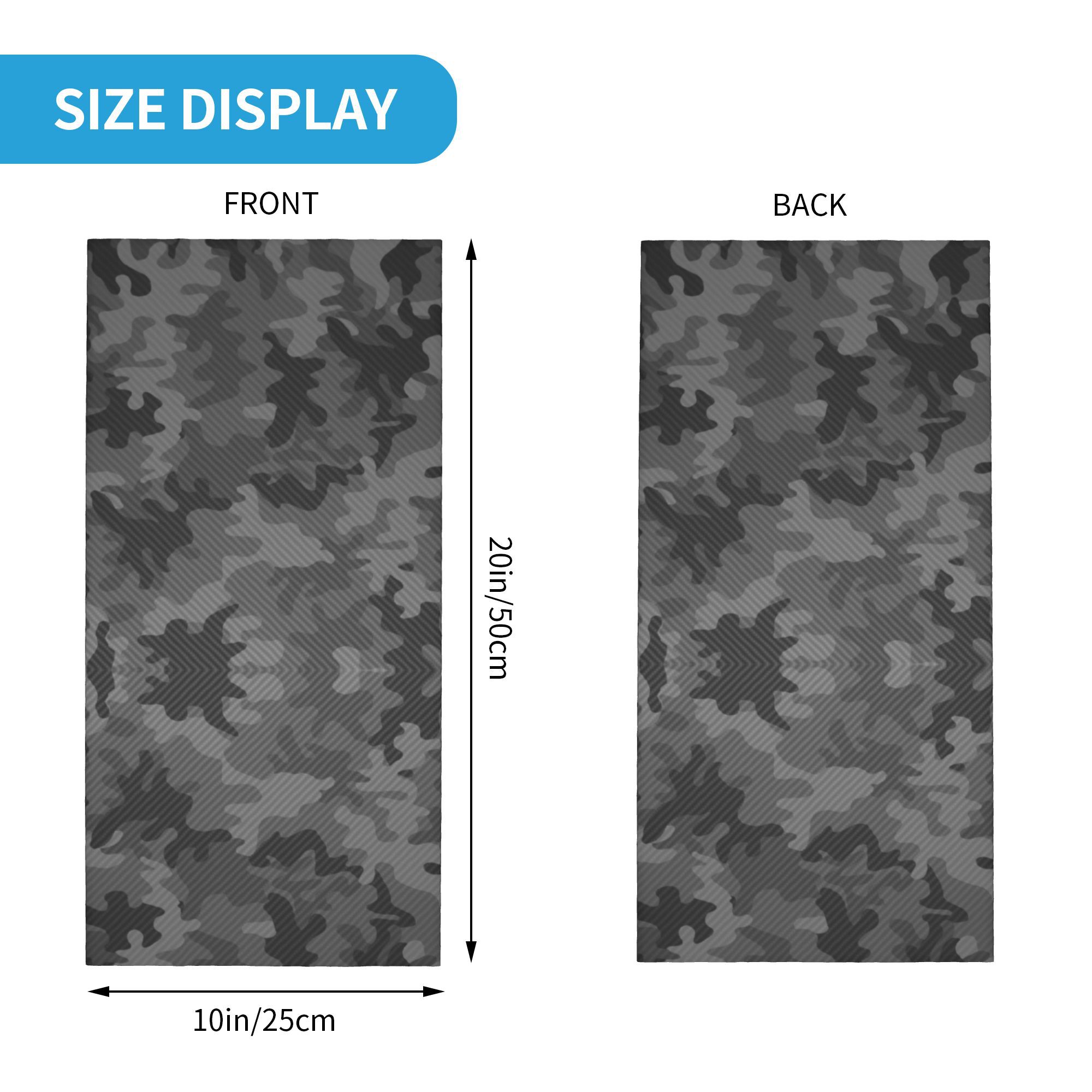 Custom Carbon Camo Bandana Nec - Neck Gaiter Face Cover reseña y precio