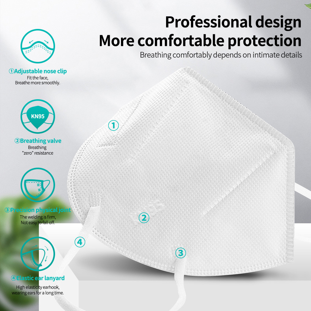 FFP2 Face Mask KN95 Facial Mas - Kn95 Respirator Mask reseña y precio