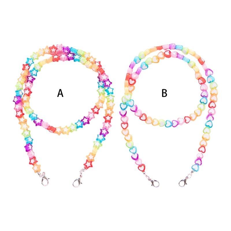 A52E Kids Acrylic Rainbow Colo - Mask Chain Holder reseña y precio