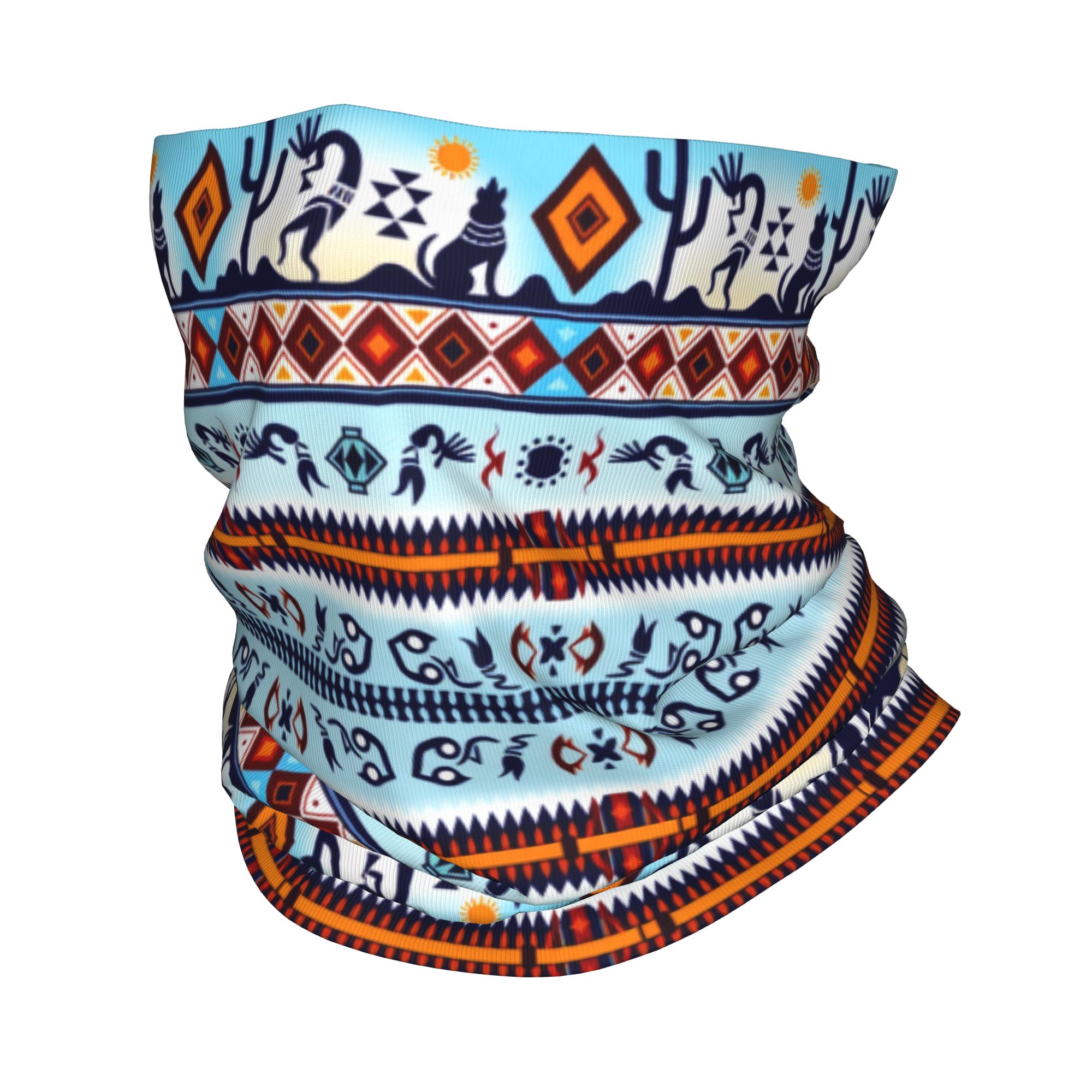 Custom Kokopelli Hohokam Treas - Neck Gaiter Face Cover reseña y precio