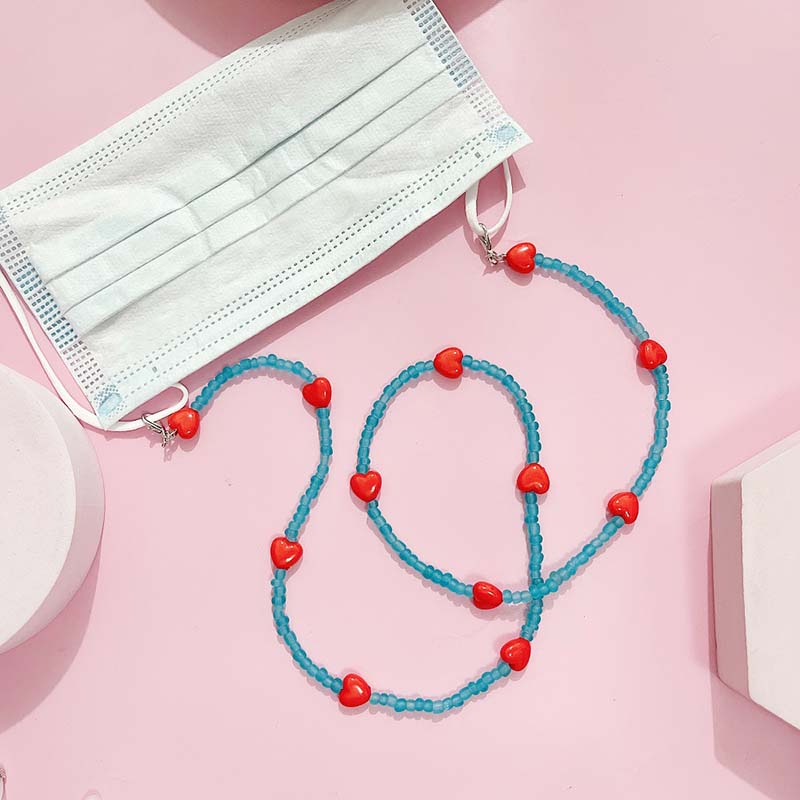 Trendy Peach Heart Anti Slip R - Mask Chain Holder reseña y precio